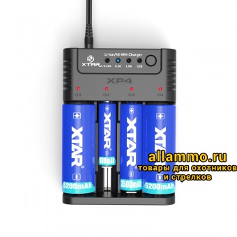 Зарядное устройство XTAR XP4 для Ni-MH/Li-ion аккумуляторов   