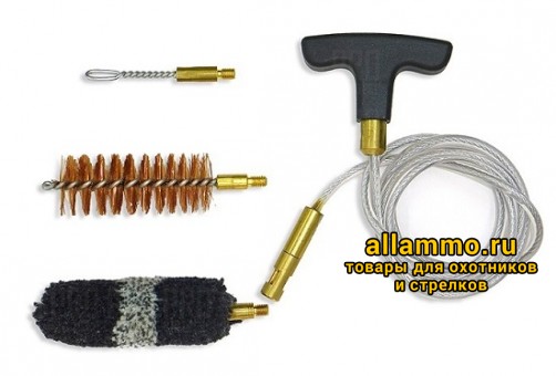 Набор для чистки оружия Nimar с гибким шомполом, вишером и 2 ершиками, 20 калибр