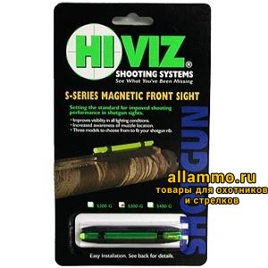 HiViz мушка S300-G зеленая 5,5 мм - 8,3 мм