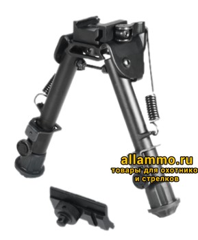 260e7d8450d8752ff0cc6d974e7a04ae.jpg Сошки Leapers UTG быстросъёмные на планку Picatinny, регулируемые,15-20 см (TL-BP78Q)