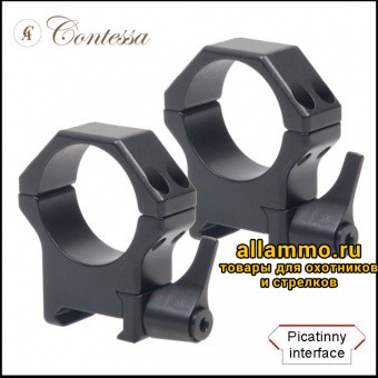 8643de9808dcb40491c87bf8fdb1a144.jpg SPP01/C/SR Быстросъемные кольца Contessa Alessandro 26мм на Weaver BH=19мм