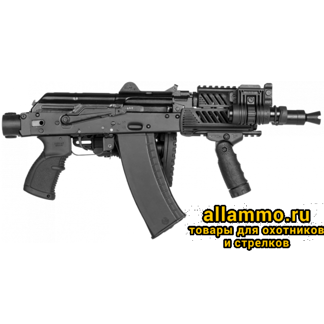 Телескопический приклад FAB Defence M4-AKS P SB CP складной с компенсатором отдачи для АК и Сайга
