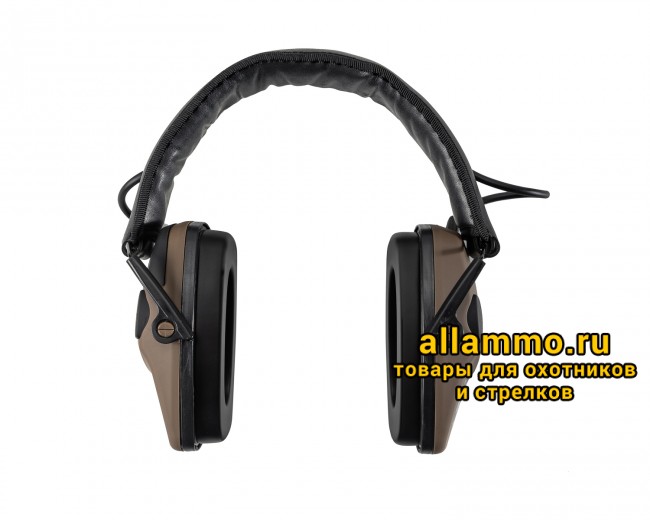 Наушники активные ShotTime 32 NRR 22dB, кожа, поролоновые амбушюры