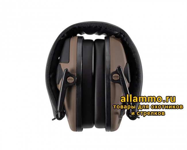 Наушники активные ShotTime 32 NRR 22dB, кожа, поролоновые амбушюры