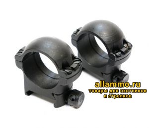 Стойка W (кольца 25,4мм) на базу weaver высота 20мм