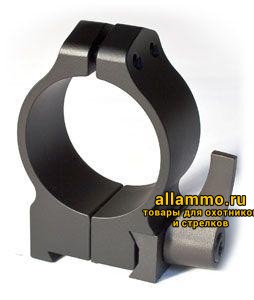 Крепления Warne (кольца 30мм) на CZ550 высокое QD Medium 14BLM
