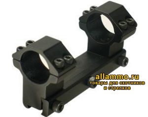 Крепления Leapers AccuShot (моноблок-кольца 25,4мм) на ласточкин хвост 8-12мм высокие