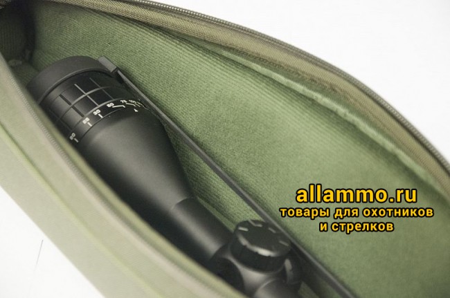 dd26baab70769077ca164d179b7c81be.jpg Чехол под оптику Vektor нейлоновый с мягкой подкладкой и ремнем L=42см H=12,5см (ВО-3)