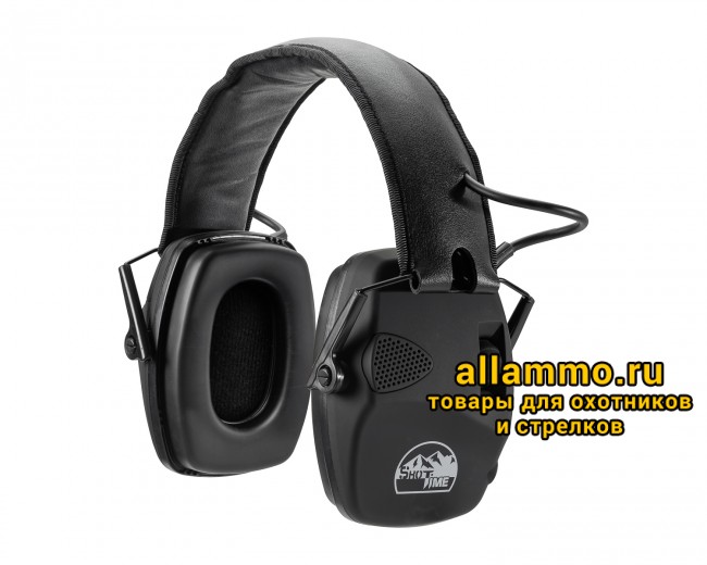 Наушники активные ShotTime 32 NRR 22dB, кожа, поролоновые амбушюры