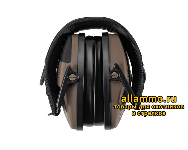 Наушники активные ShotTime 44 NRR 22dB, кожа+ткань, гелевые амбушюры