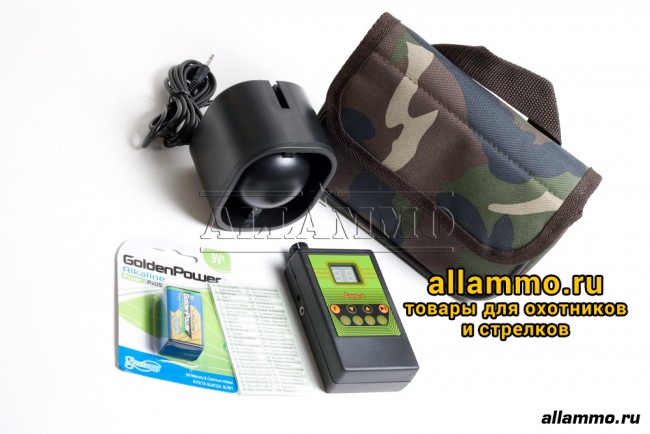 Электронный манок Егерь-2 на 99 голосов с внешним динамиком