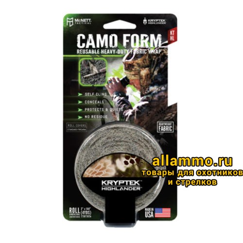 Камуфляжная лента многоразовая McNett Kryptek Highlander