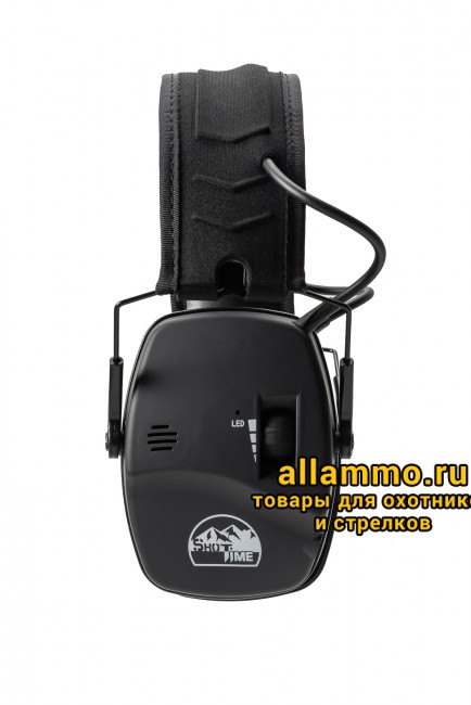 Наушники активные ShotTime 44 NRR 22dB, кожа+ткань, гелевые амбушюры