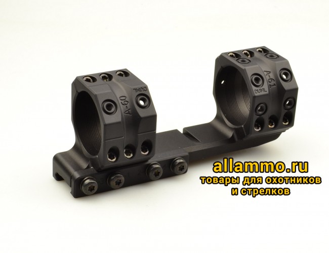 Тактический кронштейн SPUHR D36мм для установки на Picatinny, H32мм, с выносом, без наклона (SP-6026)