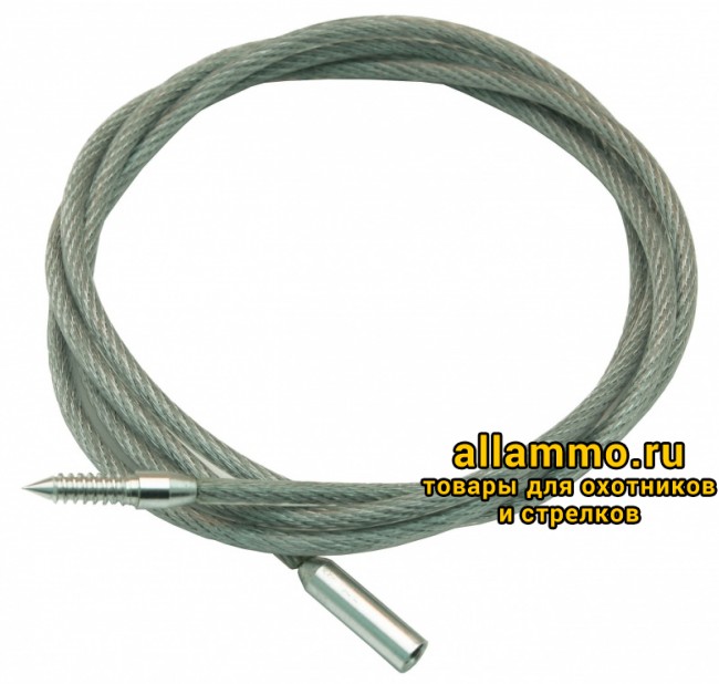 3c4650458011768c0c5bcebcdcc93456.jpg Шомпол гибкий ЧИСТОGUN для пистолетов, с иглой под патчи + адаптер с резьбой мама 8/32, 30 см (CHS-2-30)