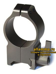 Крепления Warne (кольца 30мм) на базу weaver очень высокие QD Extra High 216LM