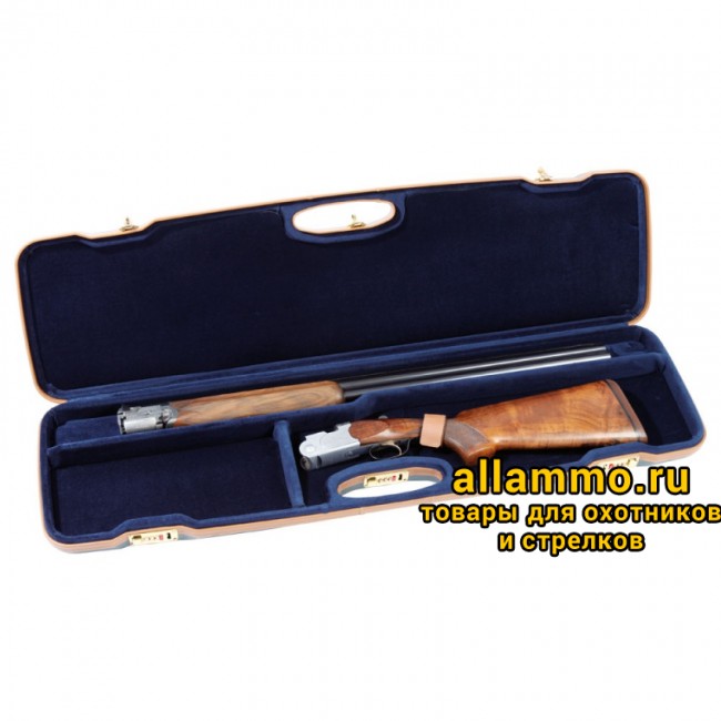 226626b880270fd8f35e8a1f90c41812.jpg (1607SLX) Кейс Negrini для гладкоствольного оружия (переломного), черный пластик, вельвет, 3 секции, 3 замка, внутр. размер 95х22х7см