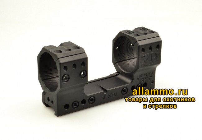 Тактический кронштейн SPUHR D40мм для установки на Picatinny, H38мм, без наклона (SP-7002)