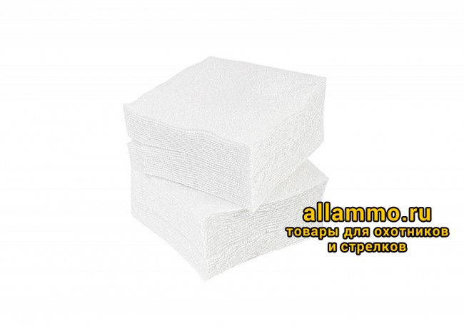 Патчи ЧИСТОGUN фланель, к.12-28, квадрат 60х60 мм, 100 шт., белый (CH-60x60/100)