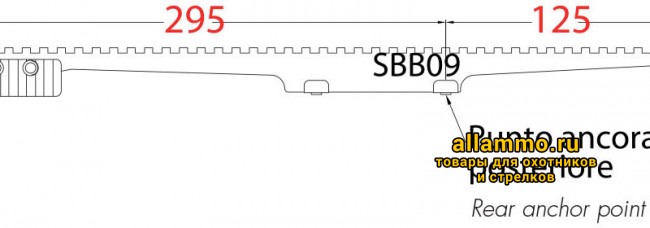 CQ-CBLPIC-3 Быстросъемный кронштейн на Blaser с верхним основанием Picatinny 42 слота, Contessa Италия