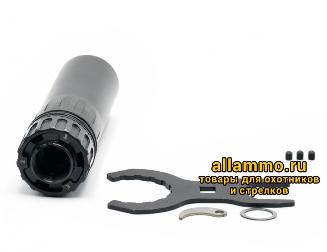 Быстросъемный газоразгруженный ДТК закрытого типа LAC на АК-74/Сайга-МК, кал. 7,62/.30, резьба 24*1.5  (LAC0229)