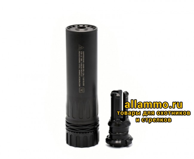 Быстросъемный газоразгруженный ДТК закрытого типа LAC на АК-74/Сайга-МК, кал. 7,62/.30, резьба 24*1.5  (LAC0229)