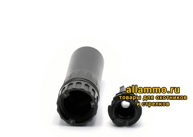Быстросъемный газоразгруженный ДТК закрытого типа LAC на АК-74/Сайга-МК, кал. 7,62/.30, резьба 24*1.5  (LAC0229)