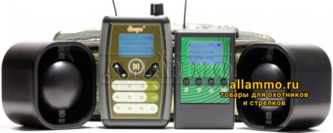 1383765432_eger_stereo_du.jpg Электронный манок Егерь-СТЕРЕО на 172 голоса с дистанционным управлением и 2-мя внешними динамиками