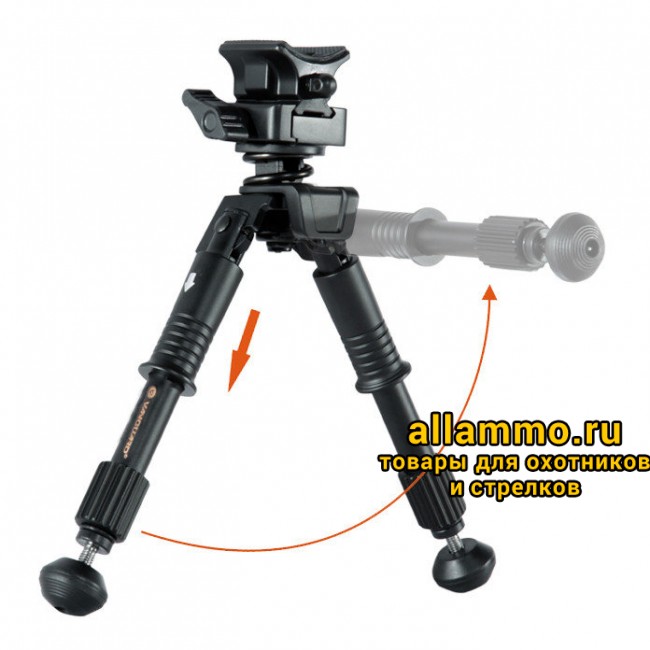 74377.5000.jpg Сошки Vanguard EQUALIZER 1QS, складн.- длина 260(полн.),180(слож.), алюм., крепление - антабка и Weaver
