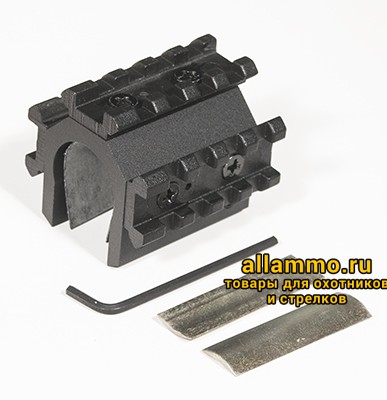 Крепление для фонаря на "вертикалку" weaver 34-съёмные планки