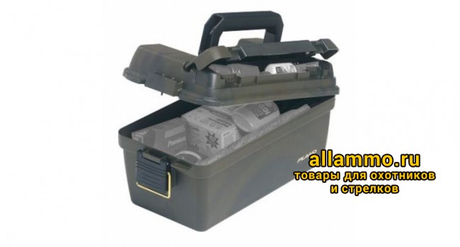 Plano Ящик для снаряжения, 38*20*16см. ручкой, уплотнитель, цвет Green