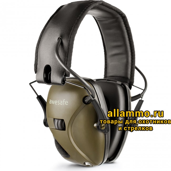 Активные наушники Awesafe олива