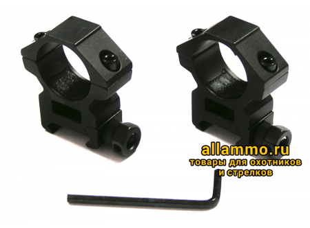 Кольца Combat 30мм на ласточкин хвост 12мм ВН=32мм (12/30/32)