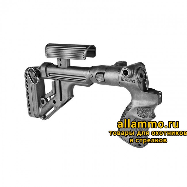 UAS-500-3D-OPEN.jpg Складной приклад FAB Defense UAS-500 с регулируемым подщечником для Mossberg 500