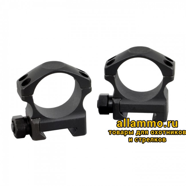 (A117) Стальные кольца Nightforce LF 30 mm на Picatinny, высота 0.885` (LOW RING SET 0.885`)