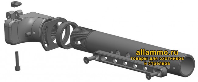 Переходник Шарнир В12-1 со смещением 5мм для трубок тип Comercial Вепрь12