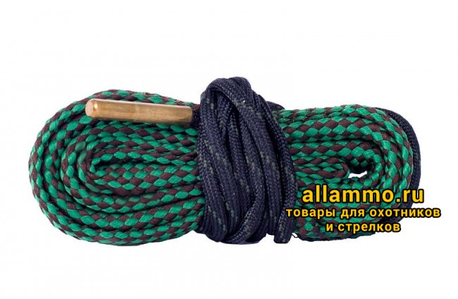 5fc619e50a822231a71eb6fd853cee51.jpg Гибкая змейка CleaningCord от ShotTime, кал.5,6мм, с бронз.ершом, материал-капрон, шнур 76см. с протяжкой