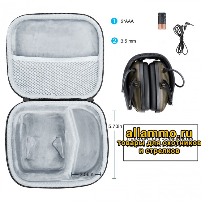 Активные наушники Awesafe олива в чехле