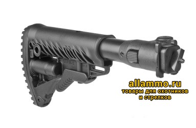 Складной телескопический приклад FAB Defense M4-AKMIL P для АК с фрезерованной коробкой