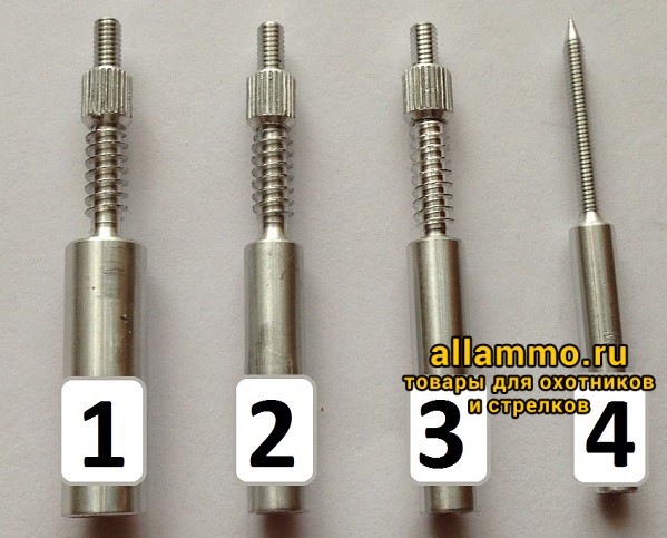 Адаптер-иголка A2S GUN № 2 (к шомполам Dewey 22Cхх, резьба дюймовая 8/36)