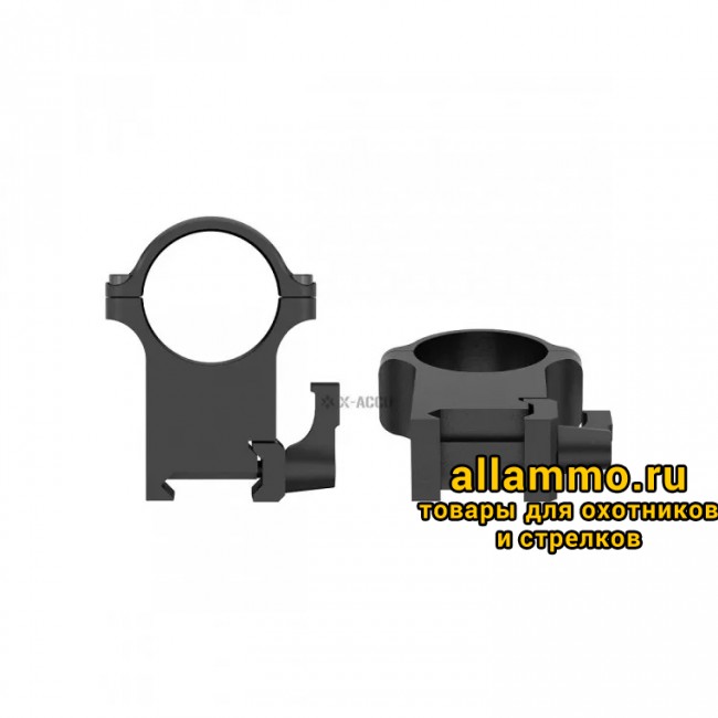 Быстросъемные кольца  Vector Optics 30мм, Weaver, высокие H=27мм (XASR-SQ13) 