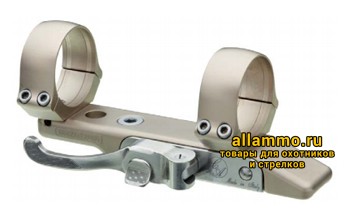 CQSG26 Быстросъемный кронштейн с кольцами 26 мм, BH=5 мм, никелированный на 12 мм призму Италия