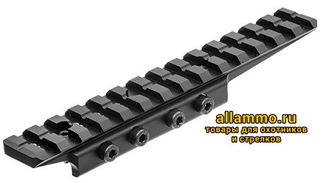 d713315c340beb03359dcf9cc30ba636.jpg Кронштейн UTG Weaver 14 слотов, для призмы 9-11мм с выносом (MNT-DTW145)