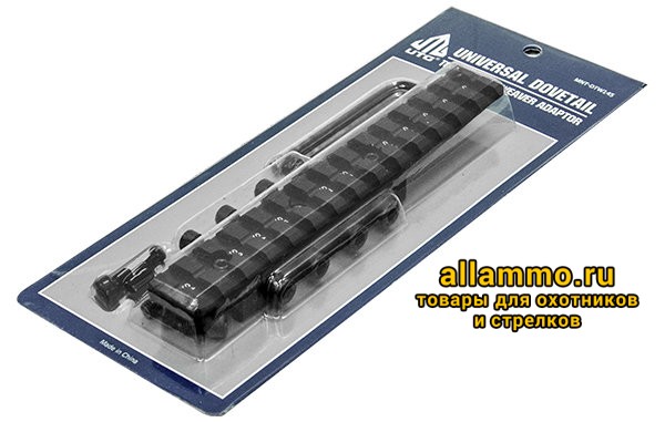 70698.5000.jpg Кронштейн UTG Weaver 14 слотов, для призмы 9-11мм с выносом (MNT-DTW145)