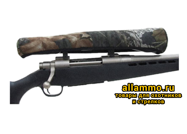 209-2011.png Чехол на оптику "Allen" камуфляжный, неопреновый, размер L, длина 38 см, для линз 56 мм