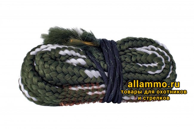 2486842e2b1bf4b90bb53560aee80b00.jpg Гибкая змейка CleaningCord от ShotTime, кал.20, с бронз.ершом, материал-капрон, шнур 65см. с протяжкой