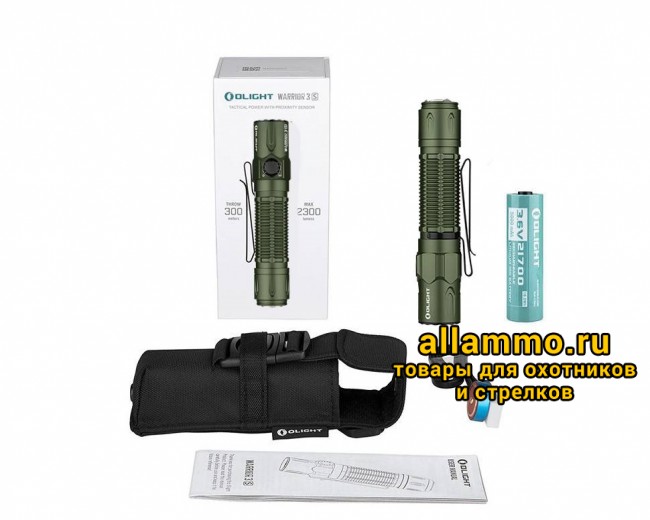 42062 Фонарь Olight Warrior 3S OD Green
