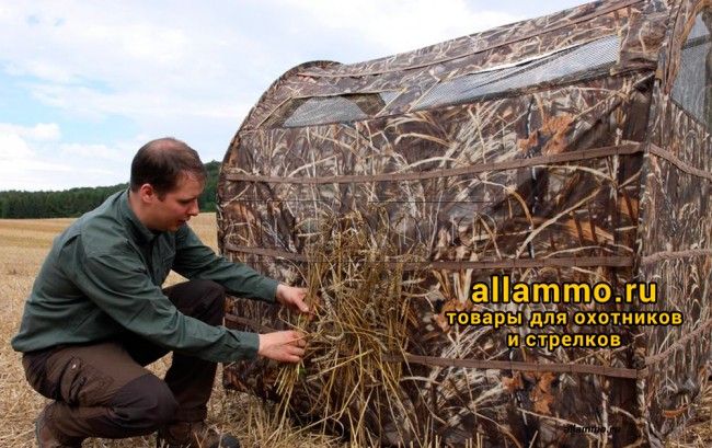 5514772436_f04bce5137_b.jpg Засидка палатка на гуся Ameristep HayHouse Blind 152x152 см