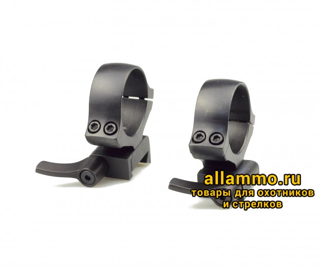 Быстросъемные кольца раздельные KOZAP CZ550 Alfa D30мм BH14.8 (No.61) низкие