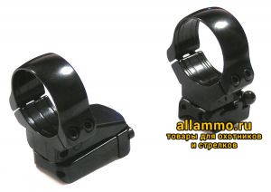 300-00098 Быстросъемные поворотные кольца Apel EAW 26мм с основаниями на Mauser M98 KR=26мм BH=17мм